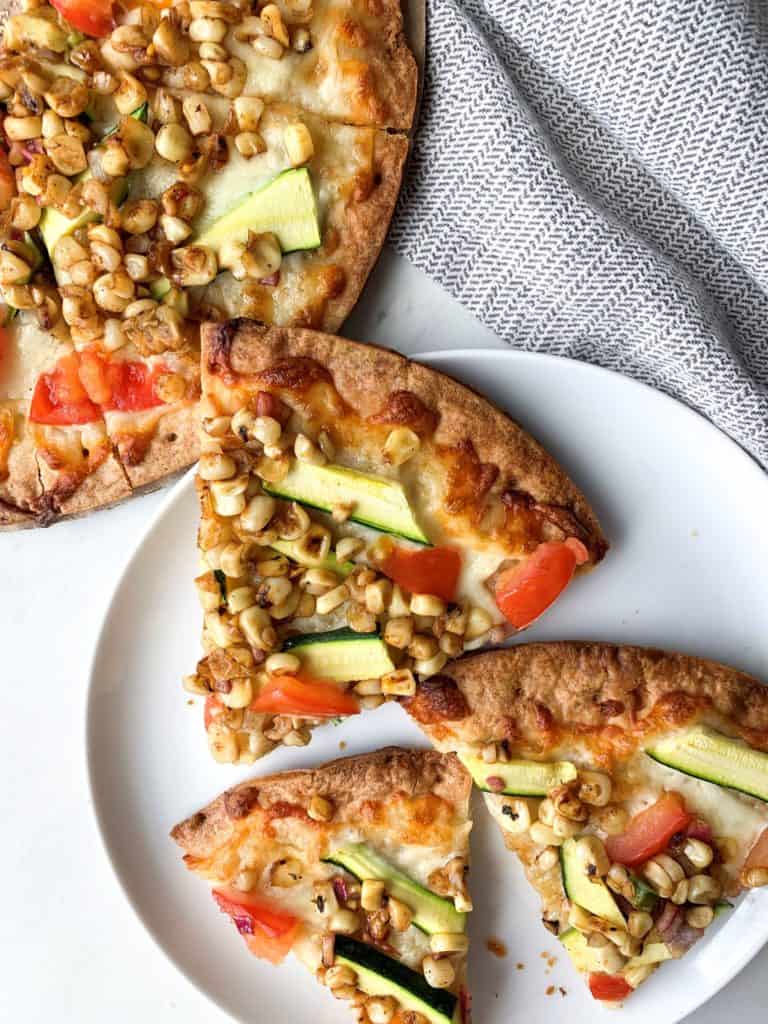 corn salsa pizza