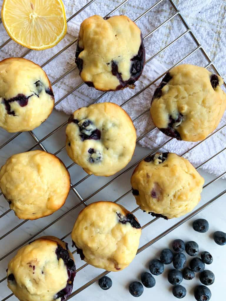 quick and easy lemon blueberry muffins
