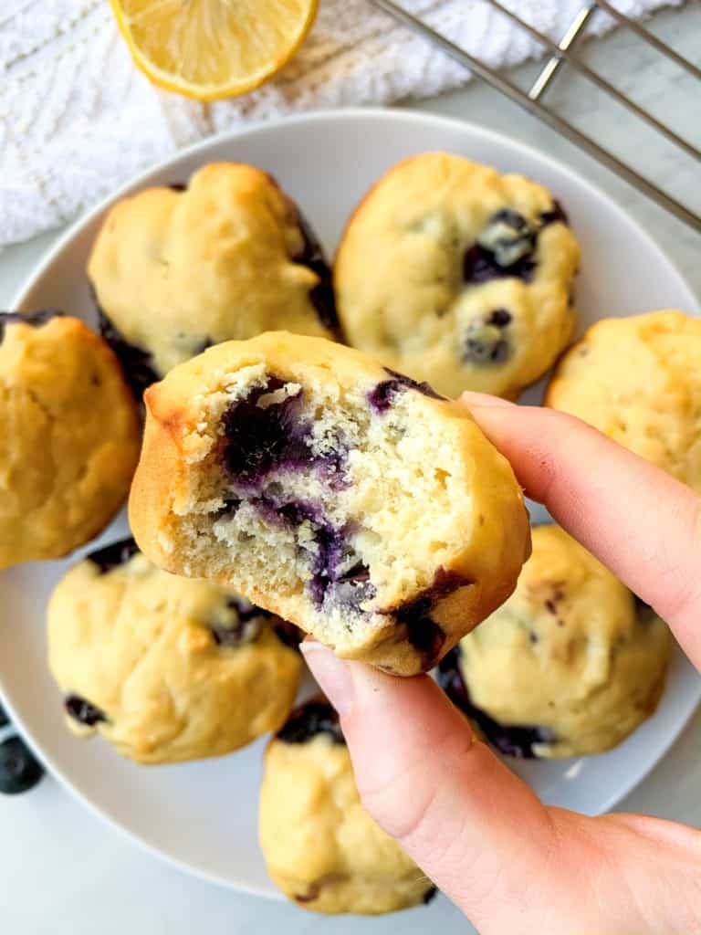 quick and easy lemon blueberry muffins