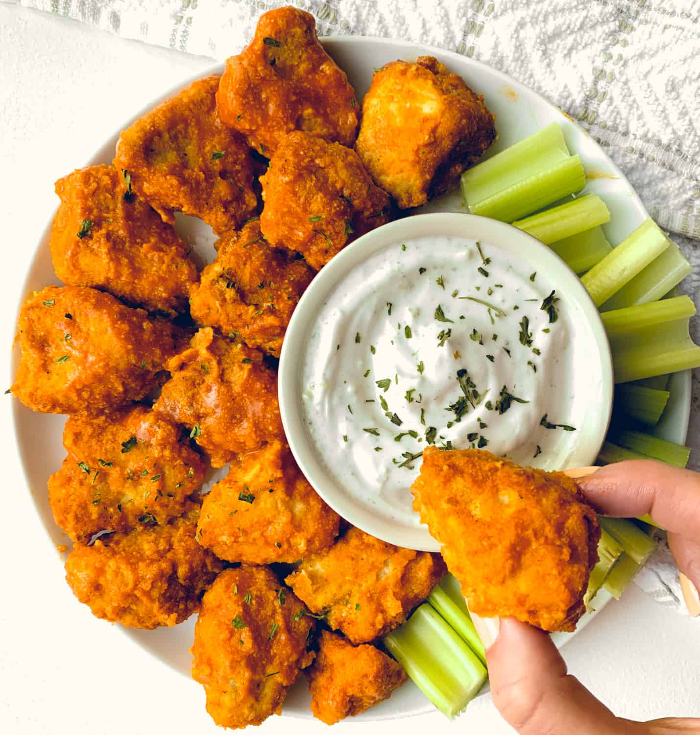 Air Fried Buffalo Chicken Nuggets