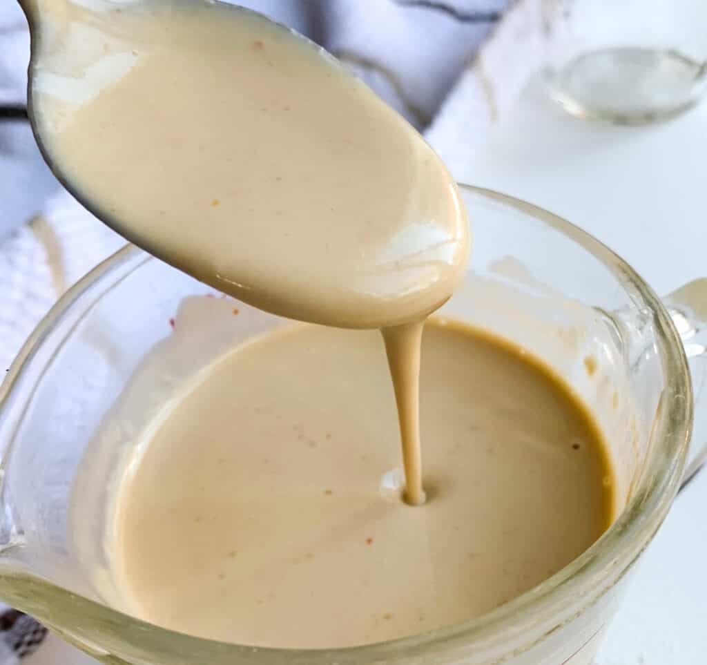 sriracha apple cider tahini dressing