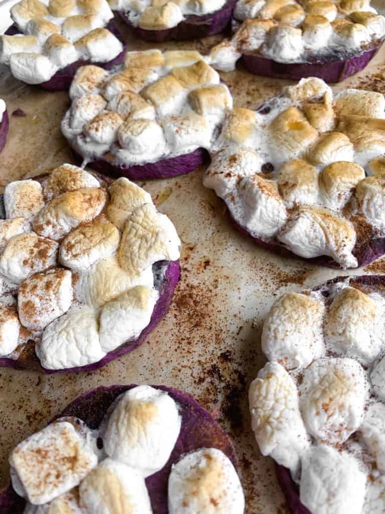 marshmallow sweet potato bites