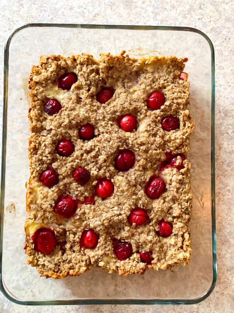 cranberry orange baked oatmeal