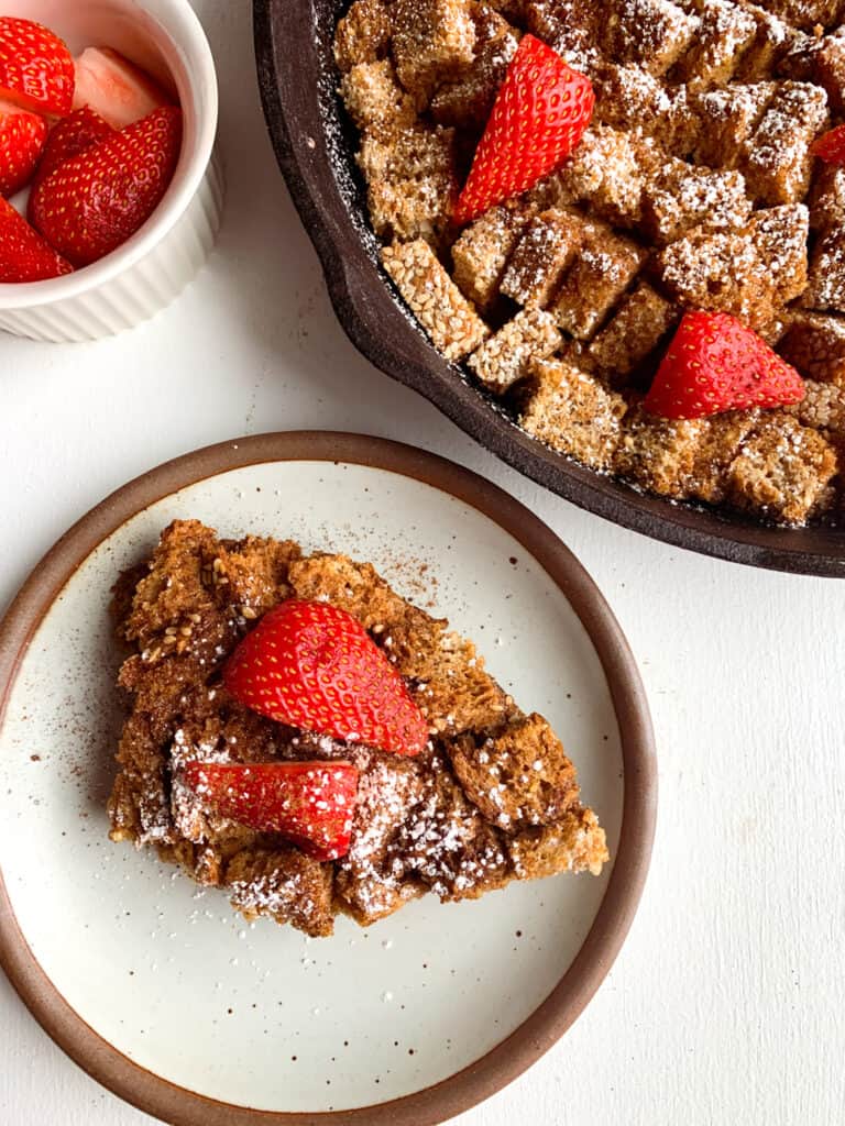 gingerbread french toast bake