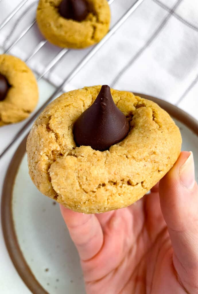 healthy peanut butter blossoms