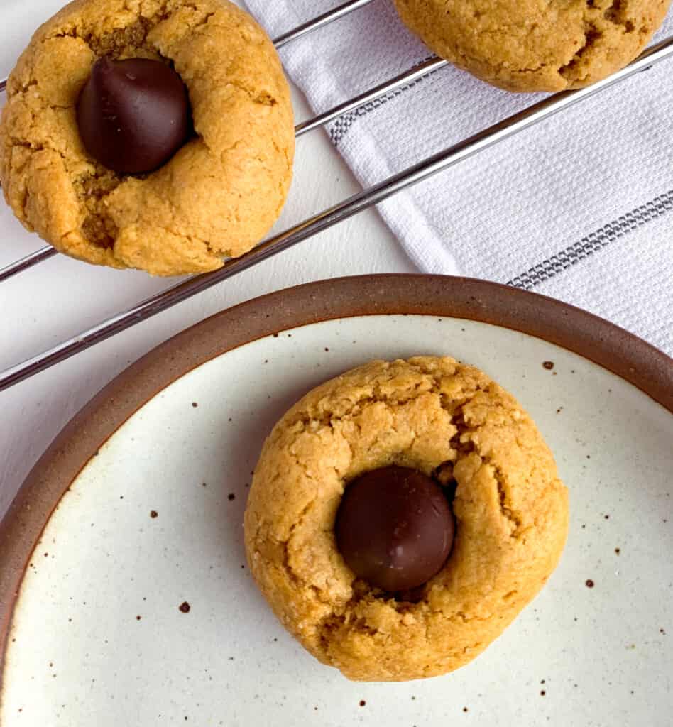 healthy peanut butter blossoms