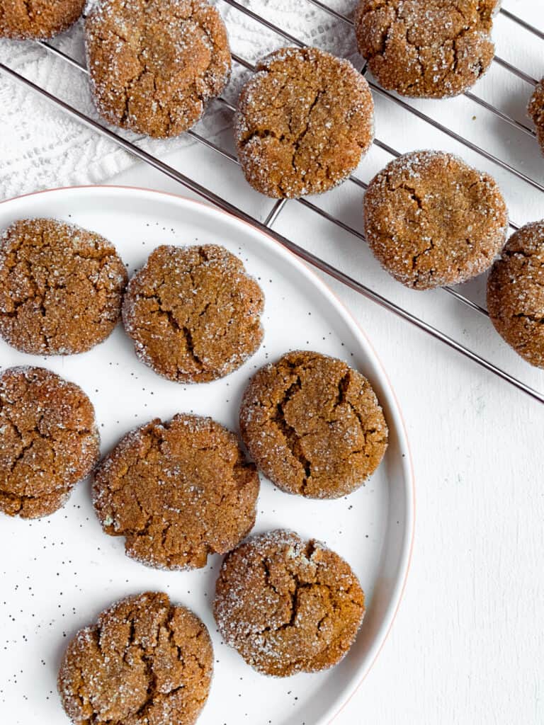 healthy soft baked gingersnaps