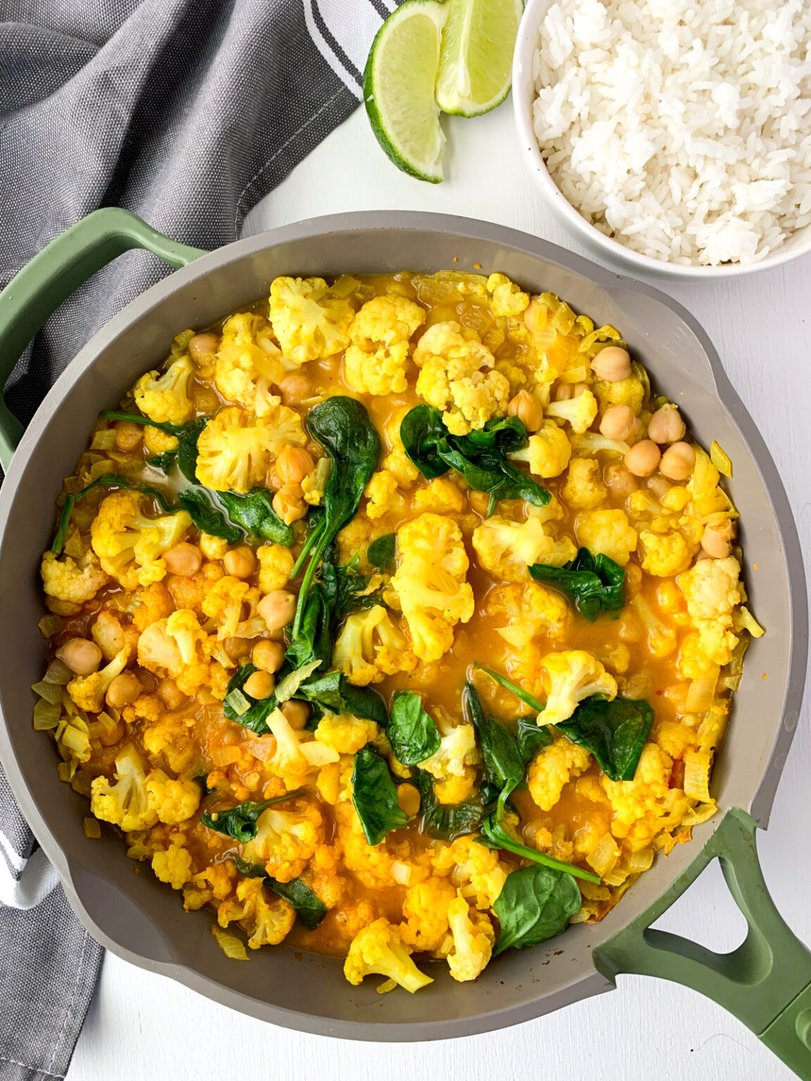 Coconut Chickpea Cauliflower Curry - Naturally Being Nat