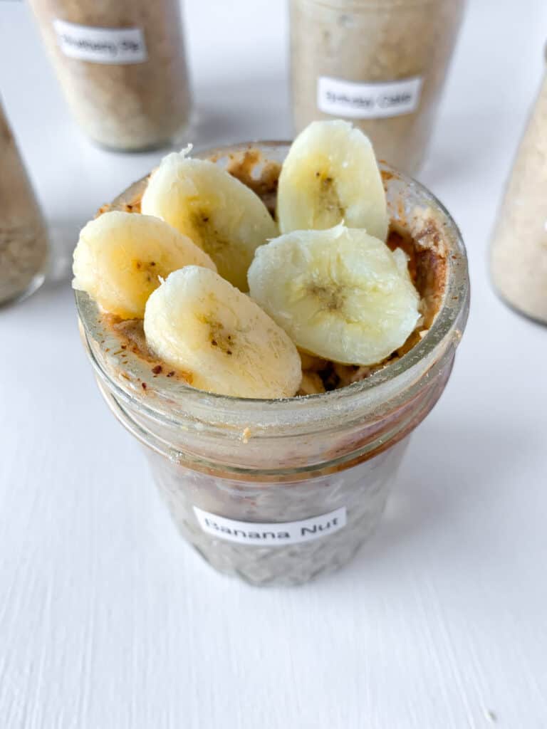banana nut overnight protein oats