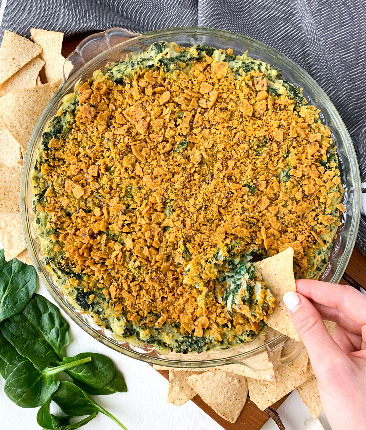 vegan spinach artichoke dip