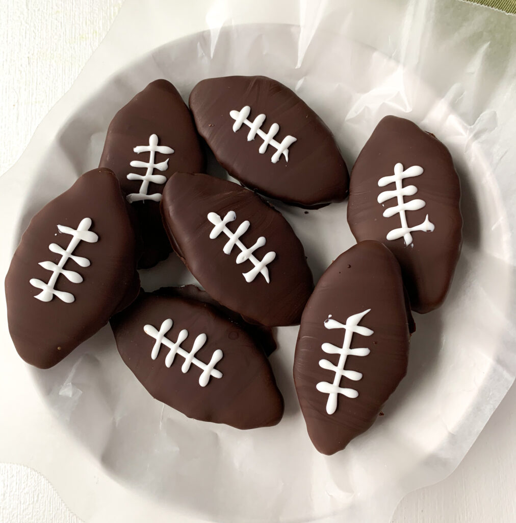 chocolate peanut butter footballs