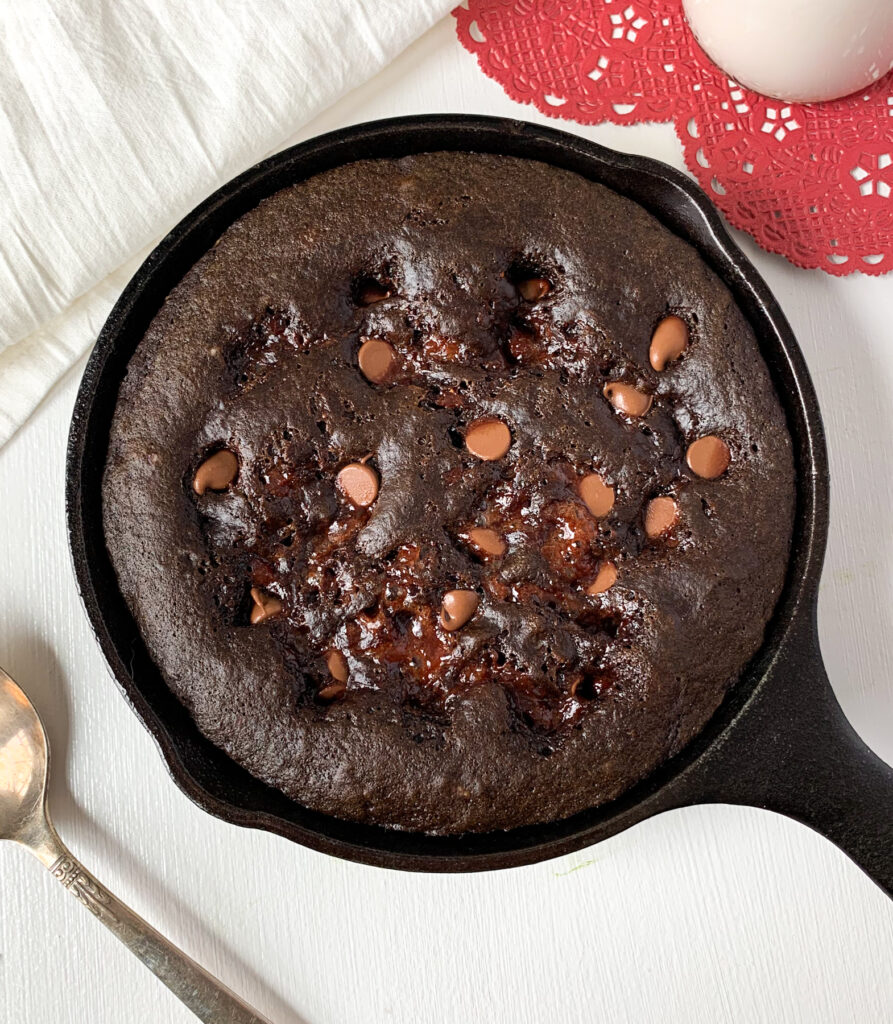 paleo brownie skillet for two