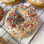 vegan funfetti baked donuts