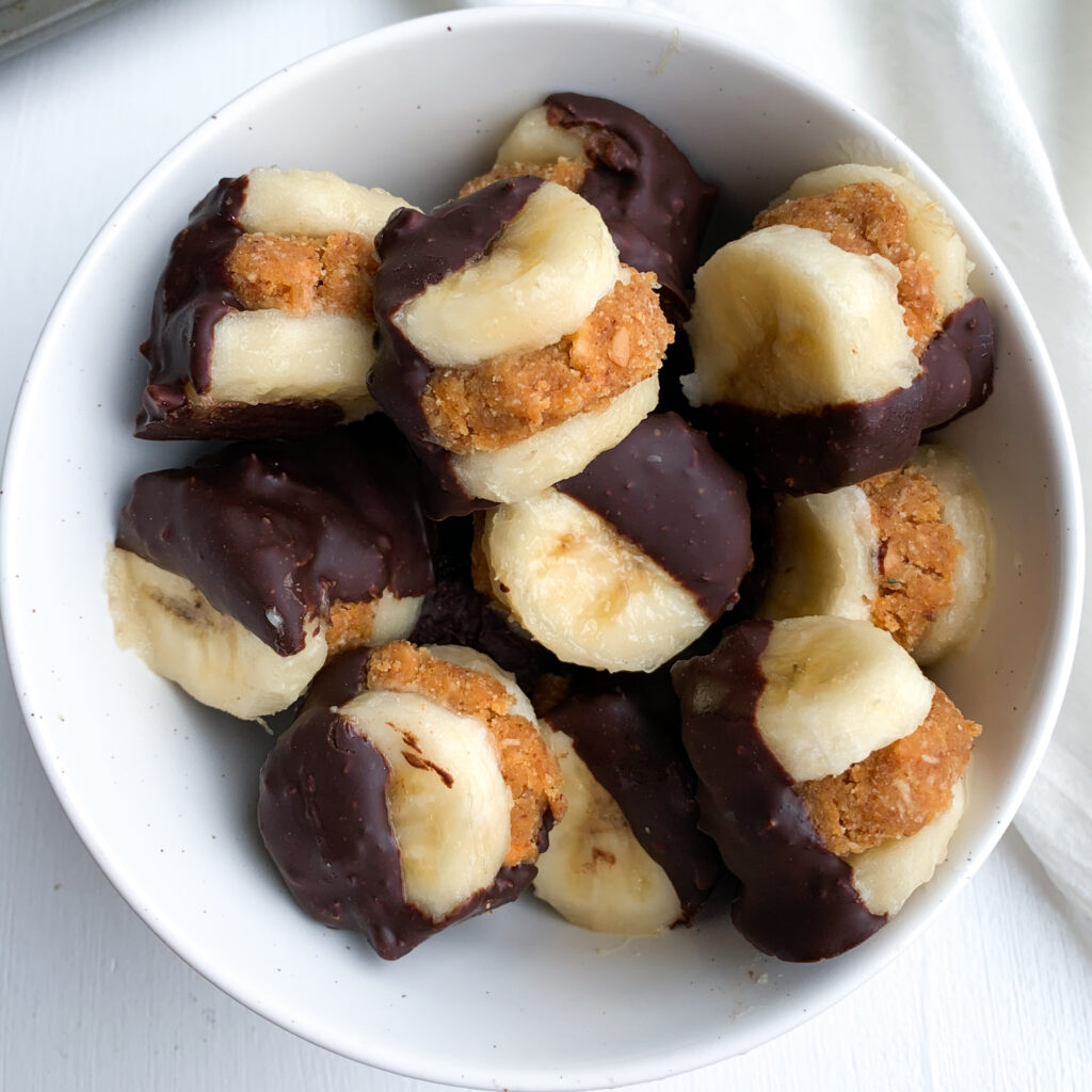 chocolate carrot cake banana bites