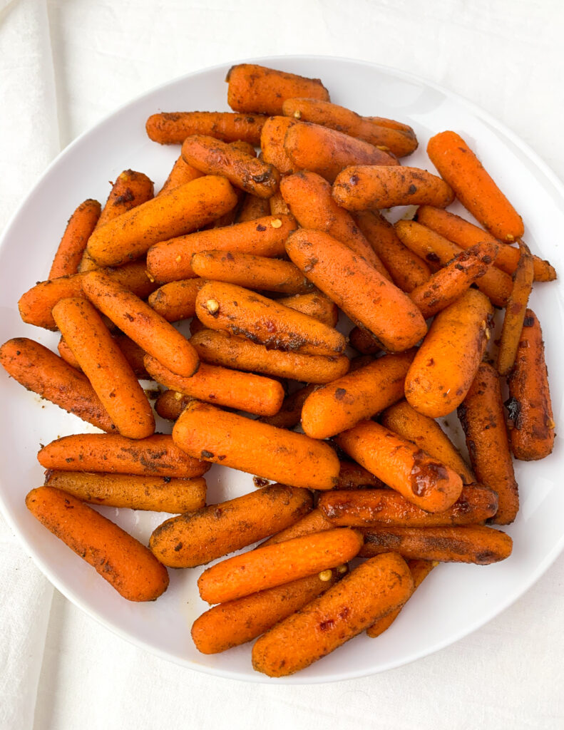 hot honey roasted carrots