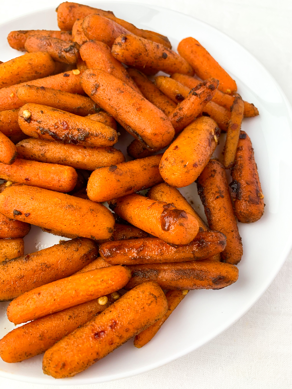 hot honey roasted carrots