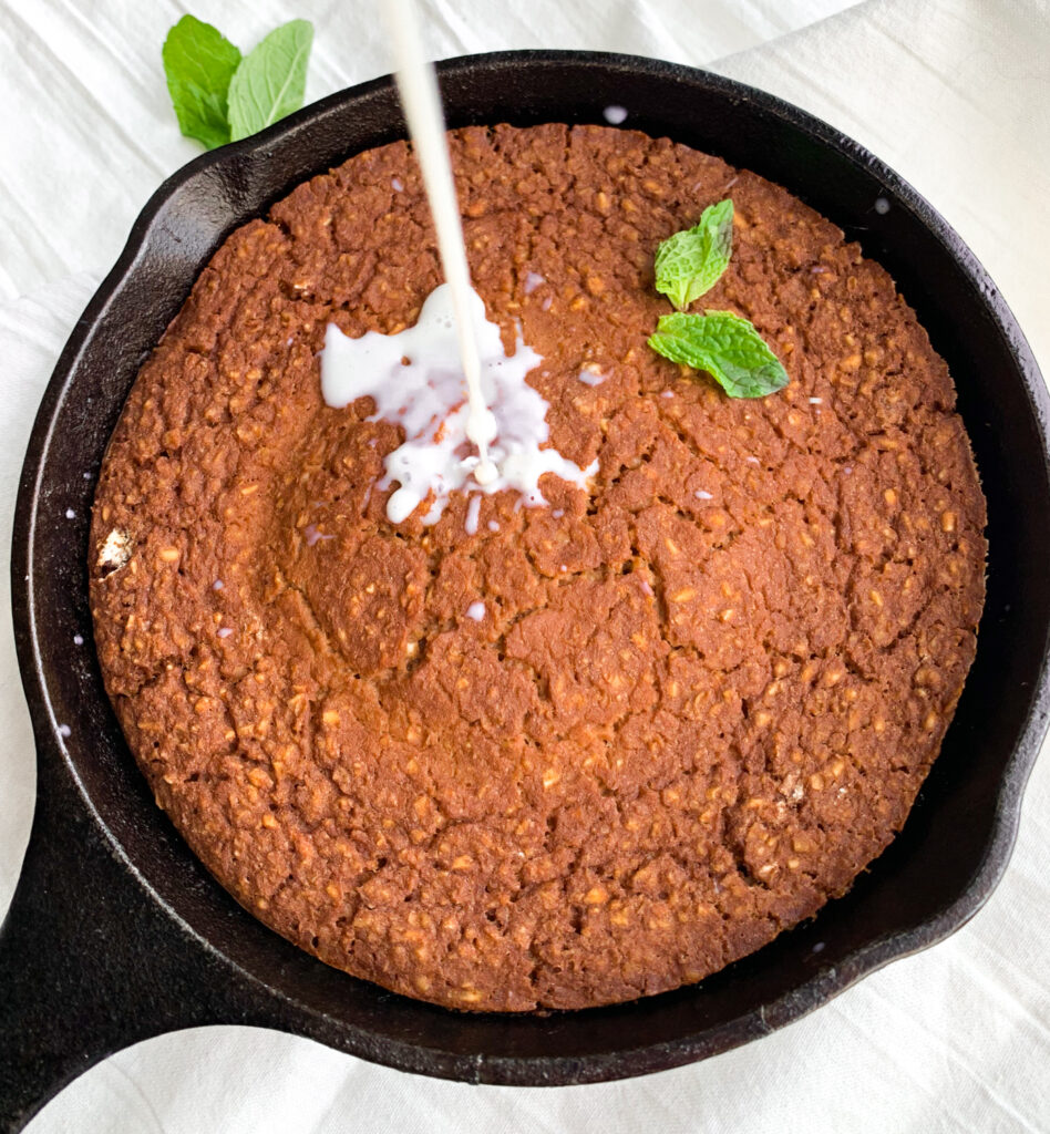 thin mint baked oatmeal for one