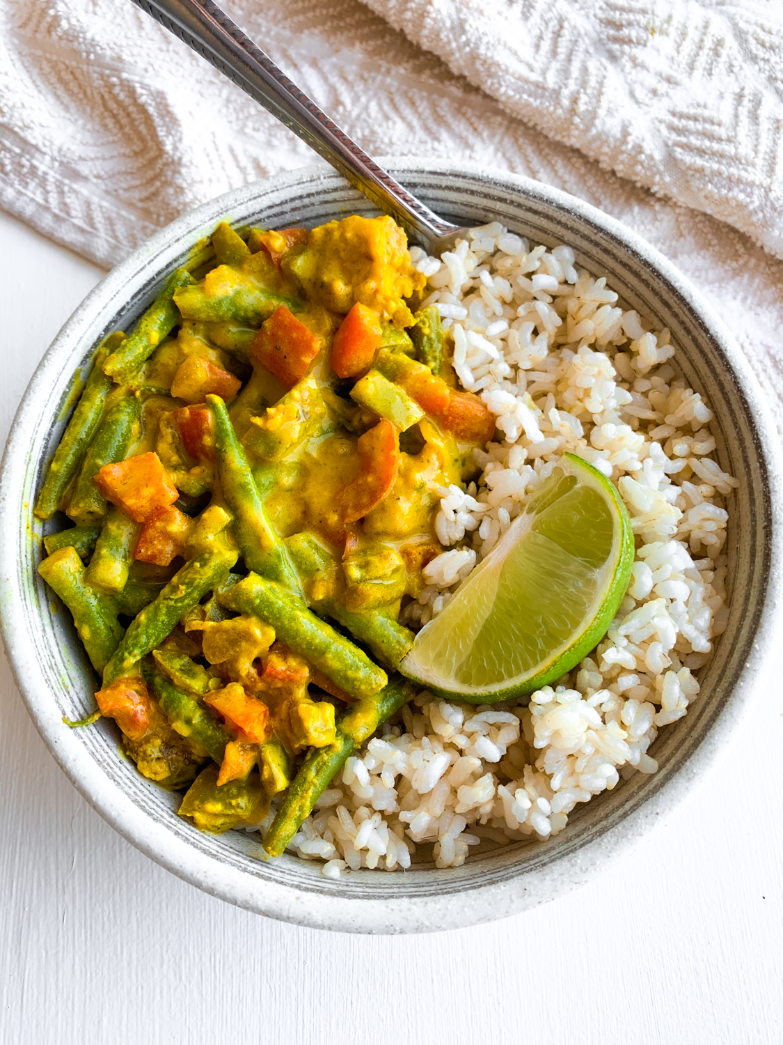 air fryer tofu coconut curry