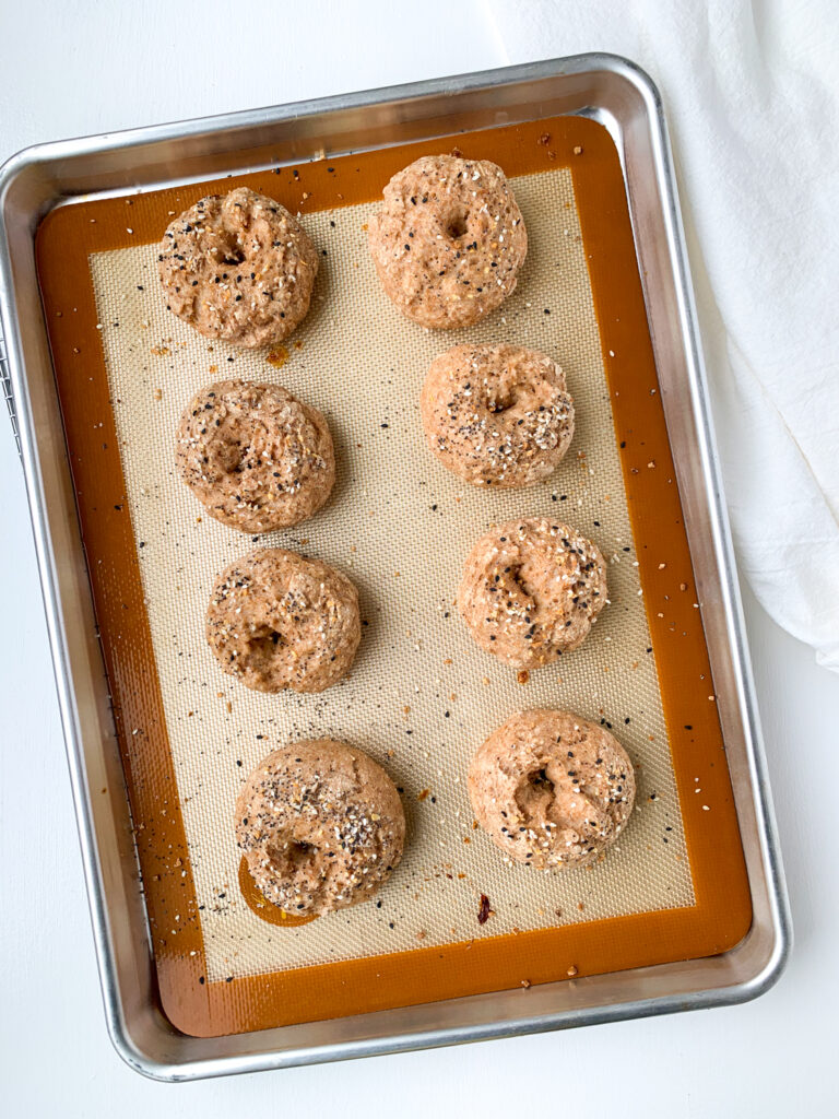 2 ingredient whole wheat bagels