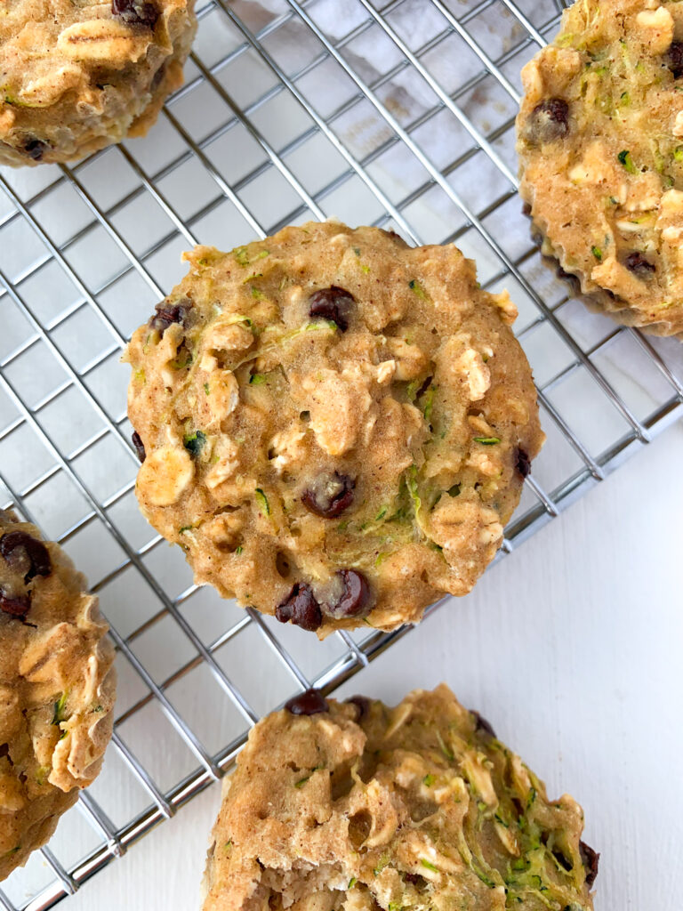 chocolate chip zucchini baked oatmeal cups