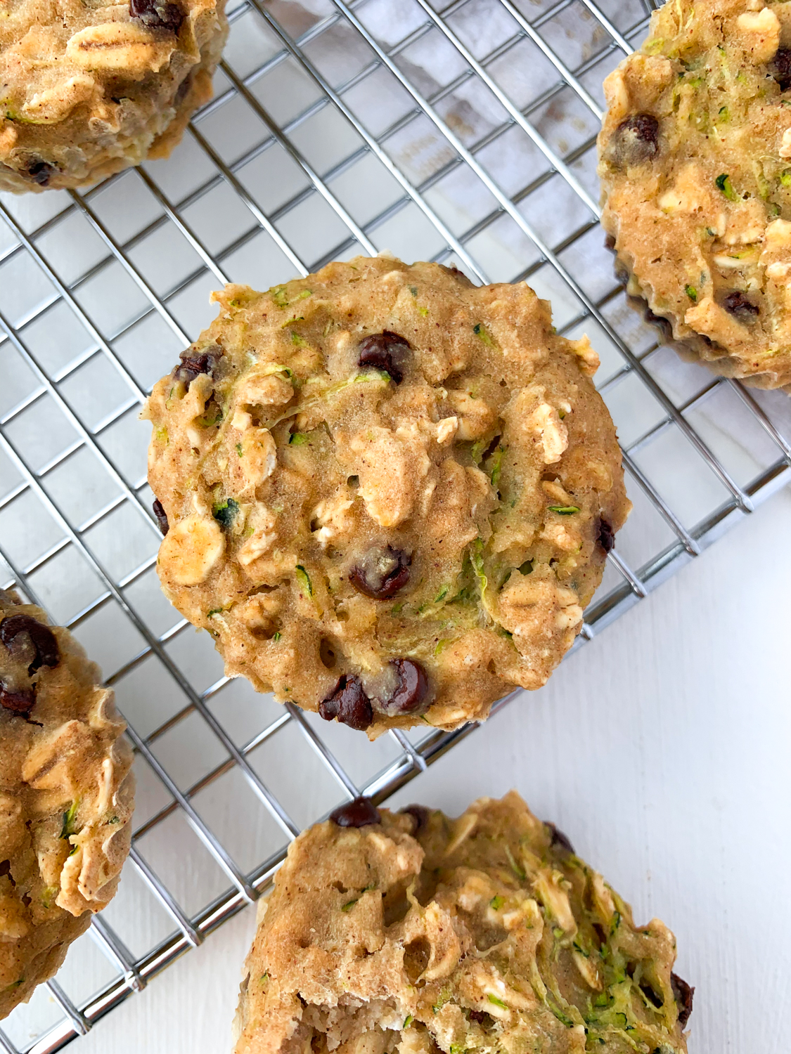 Chocolate Chip Zucchini Baked Oatmeal Cups - Naturally Being Nat