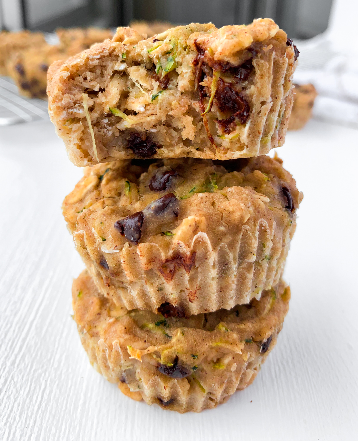 chocolate chip zucchini baked oatmeal cups