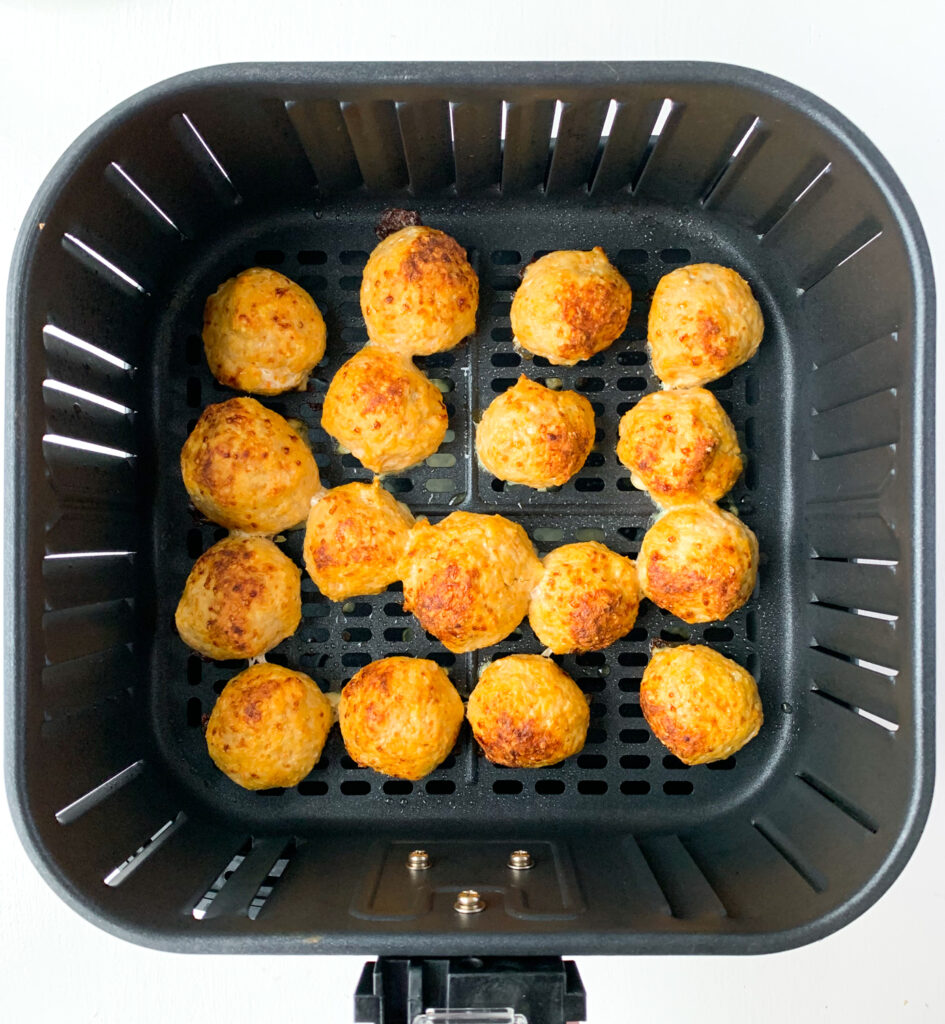 air fryer buffalo chicken meatballs