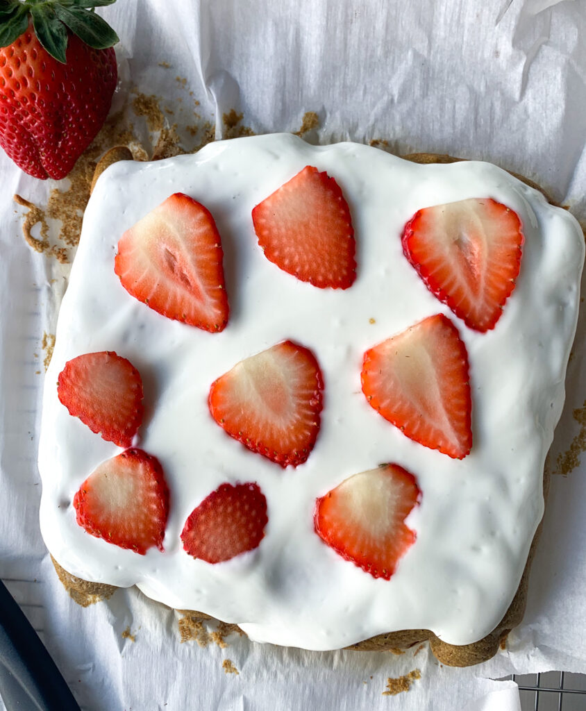 gluten free strawberry snack cake